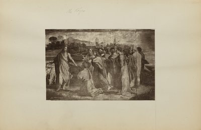 ["Kristovo pověření Petrovi (Matouš 16,18-19; Jan 21,15-17)" od Rafaela] od Unknown artist