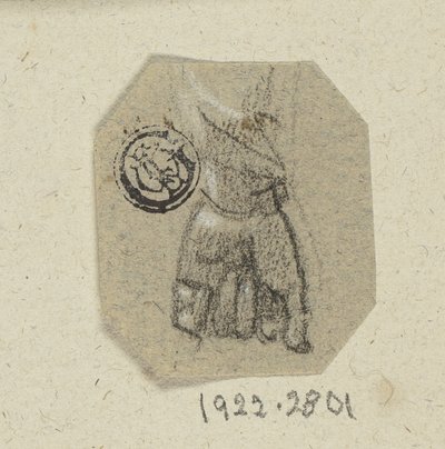 Sevřená levá ruka od Unknown artist