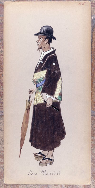 Kostým pro postavu ze sboru opery Giacoma Pucciniho "Madame Butterfly" z roku 1904.Sbírka Museo della Scala v Miláně. od Unknown artist