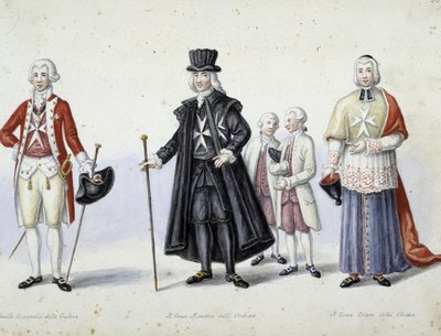 Kostýmy: 1. Colonello generale delle galere, 2. Il Grand maestro dell