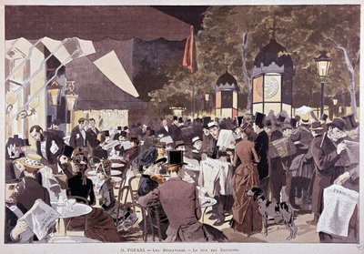 Dav, na bulvárech o volební noci - v „Paris illustré““ od Unknown artist