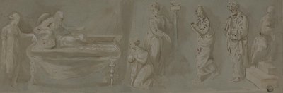 David slibuje Batšebě, že bude vládnout Šalomoun od Unknown artist