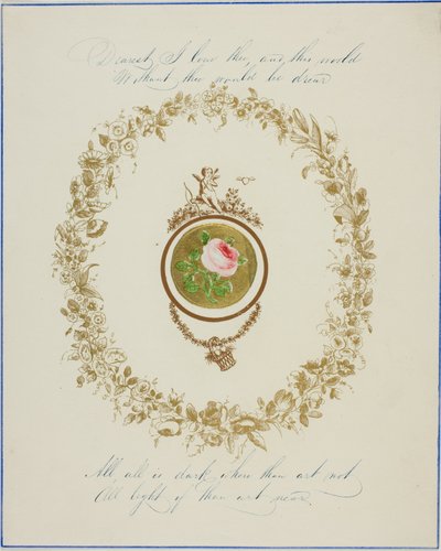 Dearest, I Love Thee (valentýnka) od Unknown artist
