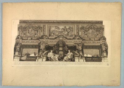 Dekorace od Lebruna a Mignarda na paláci ve Versailles od Unknown artist