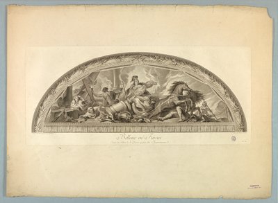 Dekorace od Lebruna a Mignarda na paláci ve Versailles od Unknown artist