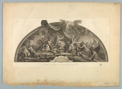 Dekorace od Lebruna a Mignarda na paláci ve Versailles od Unknown artist