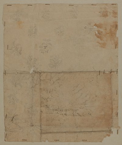 Kresba návrhu, konec 18. století od Unknown artist