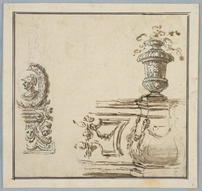 Návrhy pro architektonický ornament od Unknown artist