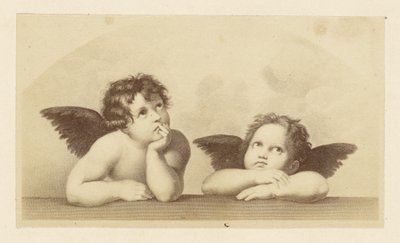 [Detail cherubínů z Rafaelovy "Sixtinské madony"] od Unknown artist