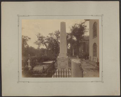 Posunutý pomník, Luteránský kostel svatého Jana, Archdale Street mezi ulicemi Clifford a King, pohled na jih, Charleston od Unknown artist
