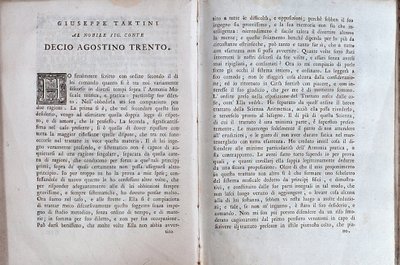 Dvoustrana z hudební smlouvy od Giuseppe Tartiniho od Unknown artist