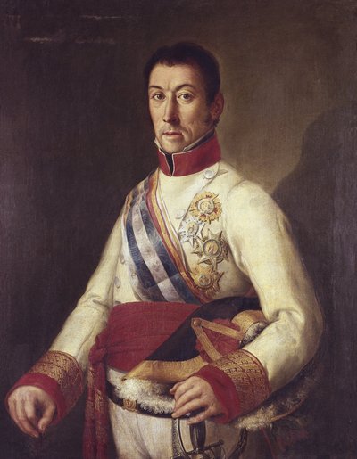 Elio, Francisco Javier de (1767-1822). Španělská absolutistická armáda, guvernér Montevideo (malba) od Unknown artist