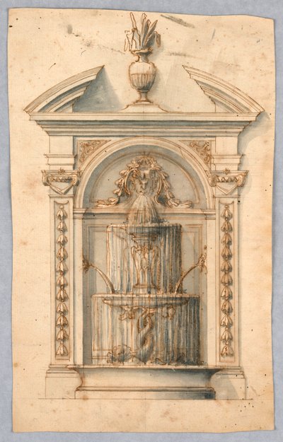 Nadmořská výška fontány od Unknown artist