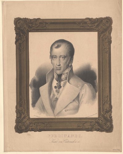 Rakouský císař Ferdinand I. (tisk) od Unknown artist