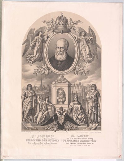 Rakouský císař Ferdinand I. (tisk) od Unknown artist