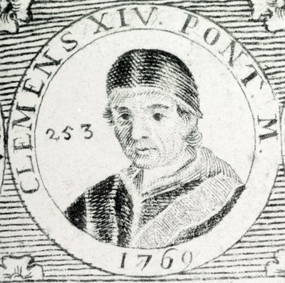 Rytina papeže Klementa XIV. (1705 - 1774). od Unknown artist