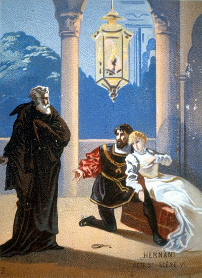 Ernani od Giuseppe Verdiho, dějství V, scéna 6. od Unknown artist