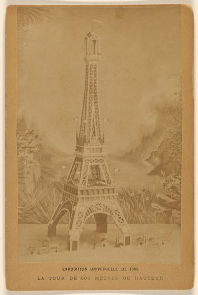 Světová výstava 1889. 300 metrů vysoká věž. od Unknown artist