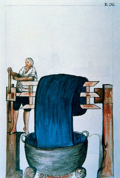 Barvivo na látky, z knihy „Trujillo of Peru“ nebo „Codex Martinez Companion“, od Baltazara Martineze Companiona a Bujandy, biskupa z Trujillo (1782-1785) od Unknown artist