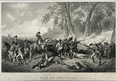Pád Braddocku od Unknown artist