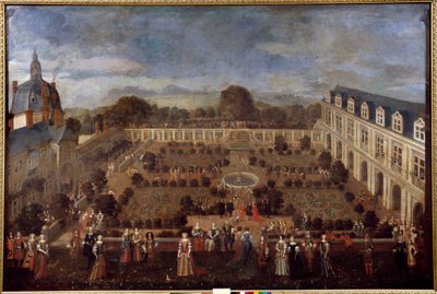 Hostina ve Dóžecím paláci v roce 1673 pro pobyt krále Ludvíka XIV. a jeho dvora. Anonymní malování od Unknown artist