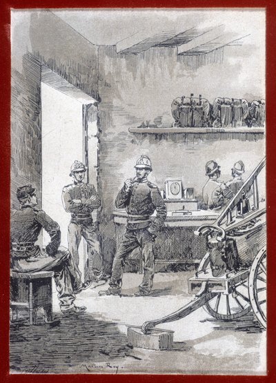 Hasiči v kasárnách: městská pošta - n.d od Unknown artist