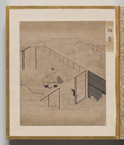 První pěnice z alba ilustrací k příběhu Genji od Unknown artist