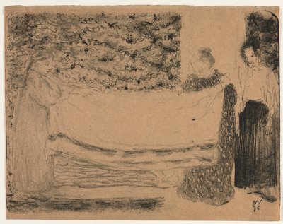 Skládání prádla od Unknown artist