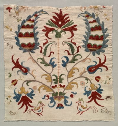 Fragment povlaku na polštář nebo panelu přehozu od Unknown artist