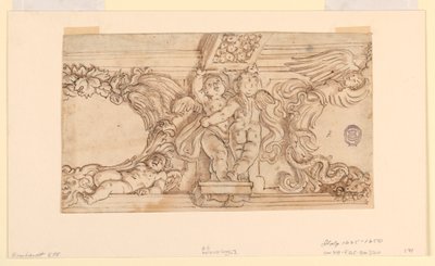 Vlys s putti a medailony od Unknown artist
