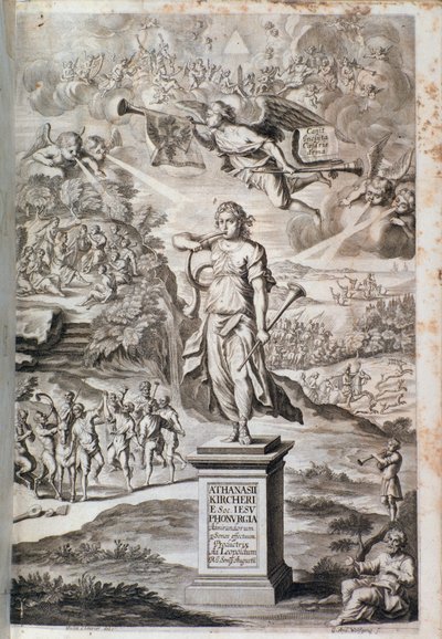 Frontispis Phonurgia nova (1673) od Unknown artist