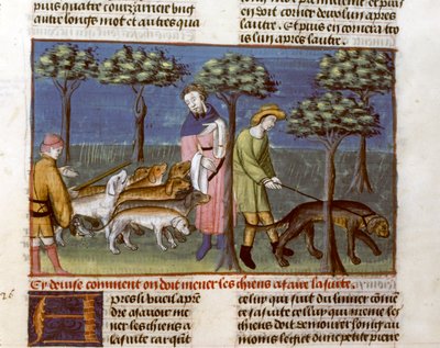 Gaston Phoebus, Lovecká smlouva od Unknown artist