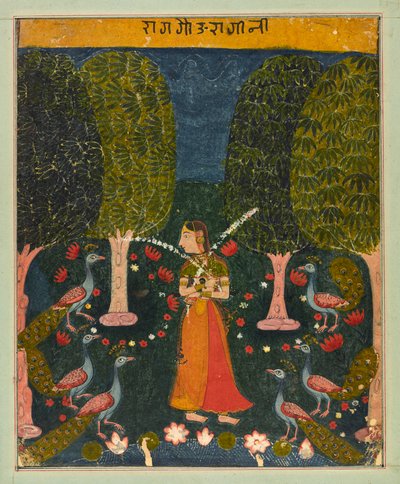 Gauri Ragini, folio z <em>Ragamala</em> od Unknown artist