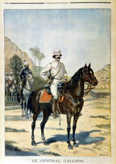 Generál Galliéni na Madagaskaru - v „“Le Petit Journal““ z 11.06.1899. od Unknown artist