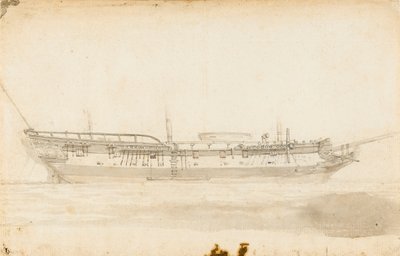 Objev George Vancouvera, asi 1789 (pero, tuš) od Unknown artist