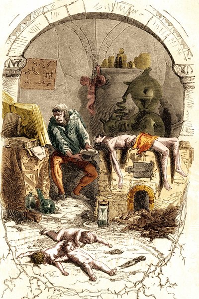 Gilles de Rais (Retz ou Rays) (1404-1440), společník zbraní Johanky z Arku. 19. století rytina. od Unknown artist