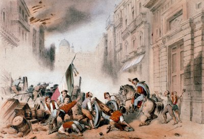 Giuseppe Garibaldi vstupuje do Palerma, 26. května 1860 (rytina od Unknown artist