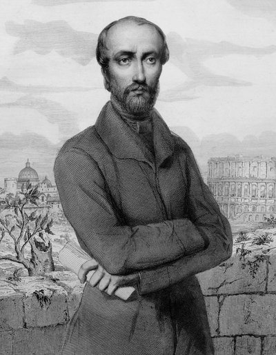 Giuseppe Mazzini, italský vlastenec a politik - 1864 - Portrét italského republikánského politika Giuseppe Mazziniho (1805-1872) od Unknown artist