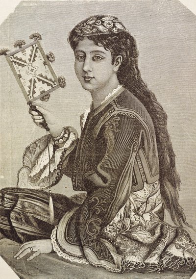 Řecko (19. století). Společnost. Mladí Řekové. 1879. Rytina od Unknown artist