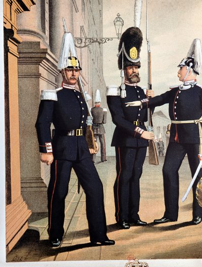 Granátníci švédské gardy, v.1890 od Unknown artist