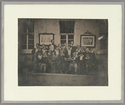 [Skupinový portrét školáků a jejich učitele, severní Německo] od Unknown artist