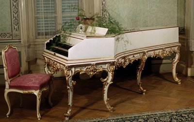 Cembalo rakouského skladatele Wolfganga Amadea Mozarta (1756-1791) (cembalo rakouského skladatele Mozarta) Praha 18. století, Mozartovské muzeum od Unknown artist