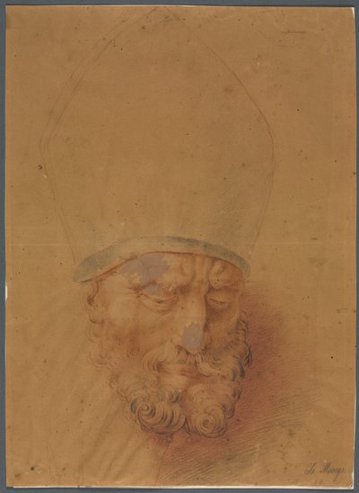 Hlava biskupa od Unknown artist