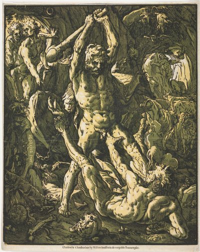 Herkules a Cacus od Unknown artist