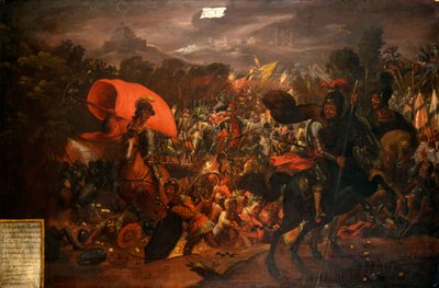 Hernan Cortes prchající z hlavního města Aztéků od Unknown artist