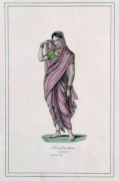 Hindustan: damsel - v „“Album des voyages““ od Unknown artist