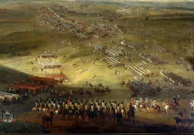 Holandsko válka: Bitva u Kokesbergu (1677) také nazývaná Kochersberg (v Alsasku) Anonymní obraz z roku 1677. Chateau De Vaux Le Viscount. od Unknown artist