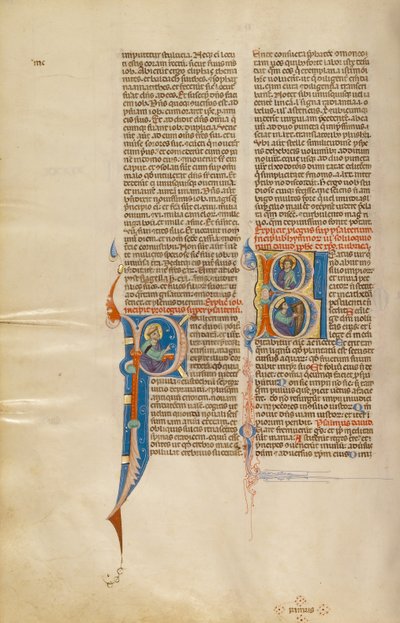 Úvod B: Kristus s Davidem hrajícím na harfu od Unknown artist