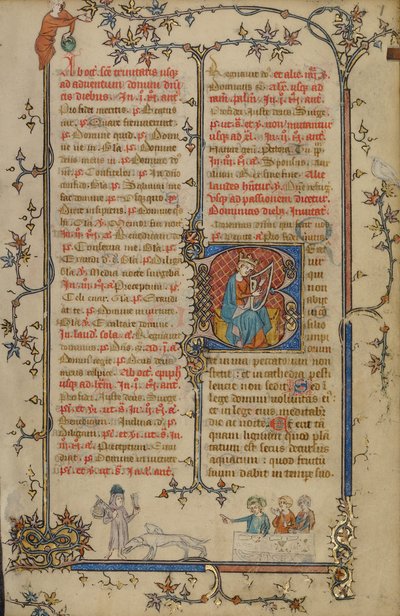 Úvod B: David hraje na harfu od Unknown artist