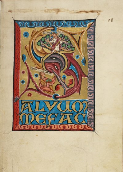 Počáteční S: Kristus jako Ženich s Nevěstou od Unknown artist